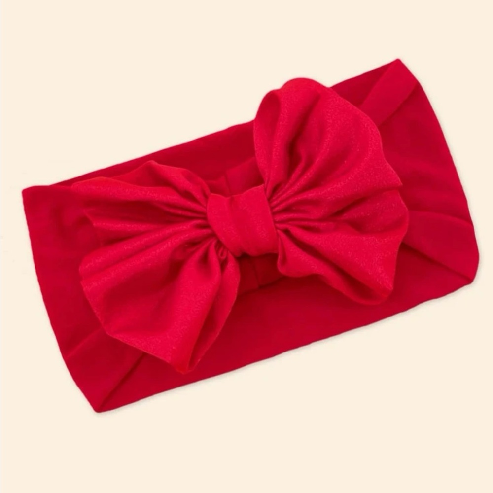 Ready Red bow Headwrap - Picture 2 of 4